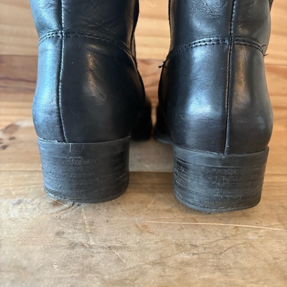 Franco Sarto Canyon Riding Boots in Black and Acorn Leather size 10 Wide Calf - Picture 11 of 16